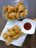 Cucur sayur kembung yang rangup di luar lembut di dalam