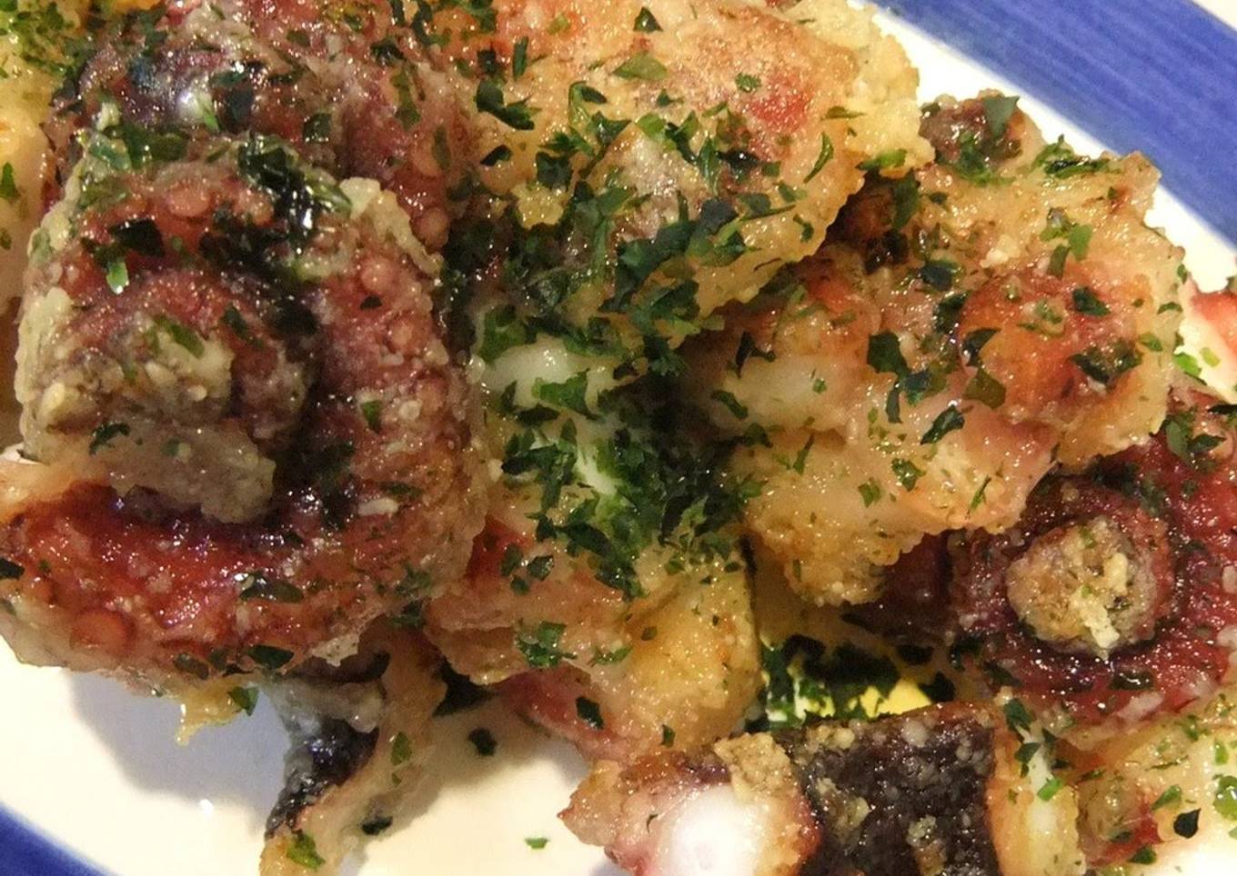 Pan-Fried, Not Deep Fried Italian Style? Octopus Karaage