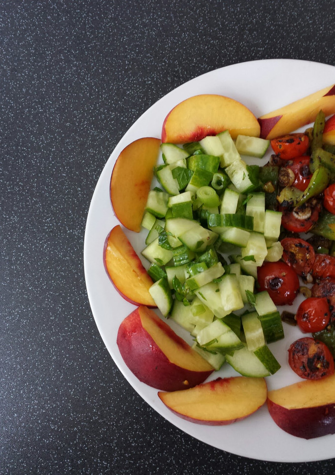 A picture of Cucumber salad.