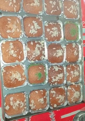 صورة لوصفة بسبوسة بنينة 😋😋 ساهلة