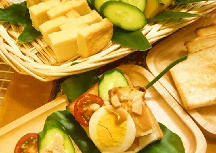 Steps to Make Favorite Gado Gado Open Sandwiches