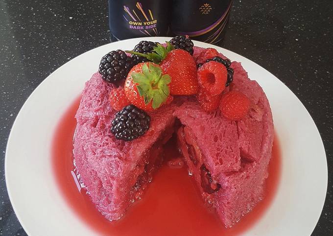 Dark Fruits Summer Pudding