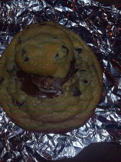 A picture of Reese's Oreo Chocolate Chip Cookies.