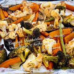 A picture of Roasted Vegetables with Herbs.