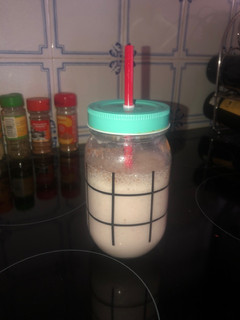 Foto de Milkshake de morango e banana