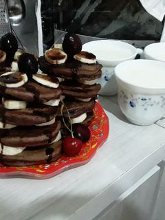 عکسی از دستور ❤پنکیک شکلاتی