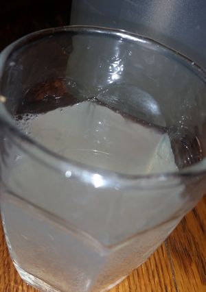 A picture of Super easy lemonade and soooo good.