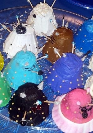 A picture of Dalek Cupcakes.