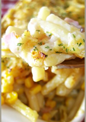 A picture of Easy Macaroni au Gratin with Soy Milk.