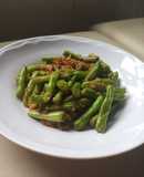 Đậu que xào trứng