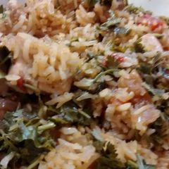 A picture of Soupy Chicken Rice with Lemon & Fig.