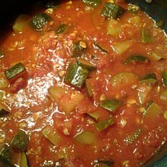 A picture of Stewed Zucchini and Tomatoes.