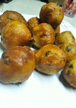 Una foto de Buñuelo de remolacha sin huevo y sin leche