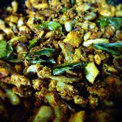 A picture of Jake's Roe fries (fish eggs).
