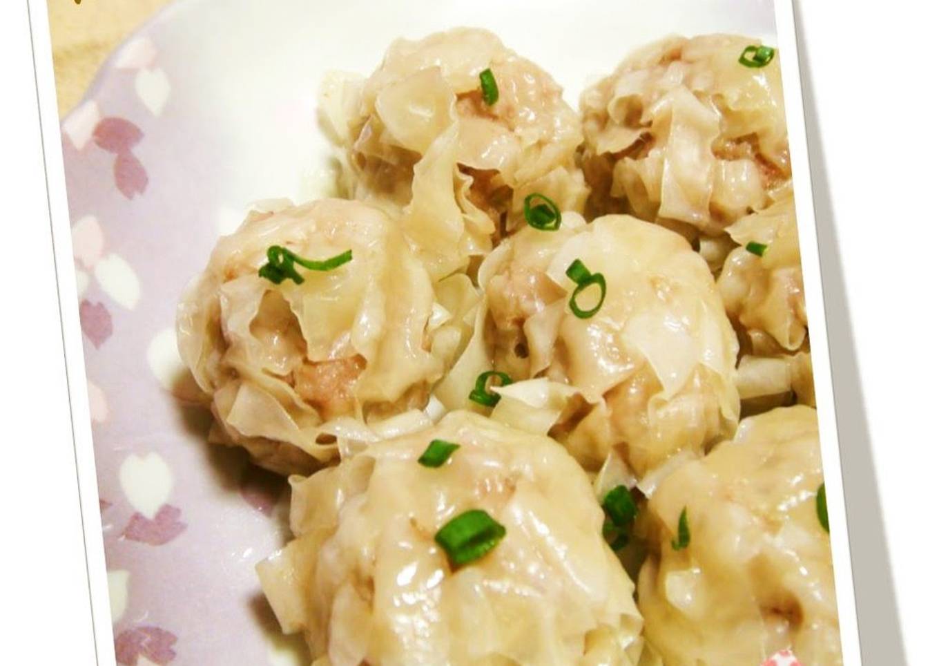 Microwaved Flower Shumai