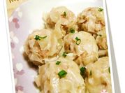 A picture of flower dumplings