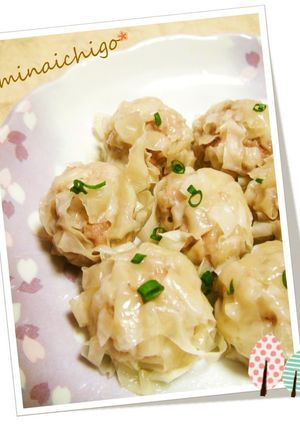 A picture of Microwaved Flower Shumai.