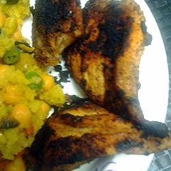 A picture of Blackened chicken.