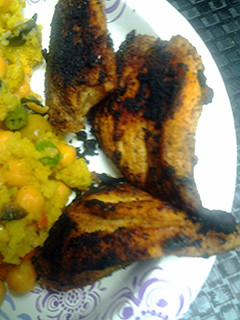 A picture of Blackened chicken.