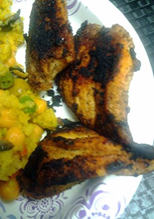 A picture of Blackened chicken.