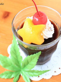 A picture of Easy Midnight Coffee Jelly for the Tanabata Festival.