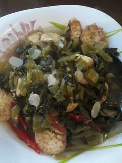 Foto resep Tumis Sayur Asin Tofu