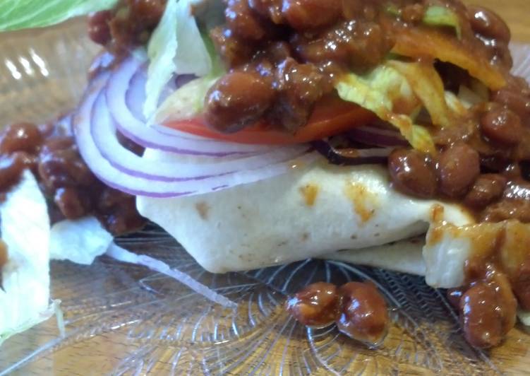 How to Make Super Quick Homemade Chilli Cheeseburger Wrap