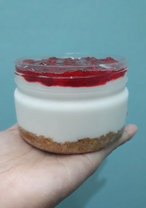 Foto resep No bake strawberry cheesecake