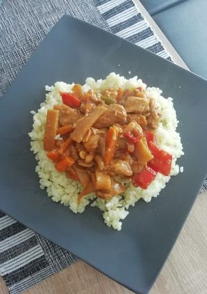 Gong-Bao csirke (mogyorós csirke) csípős recept fotója