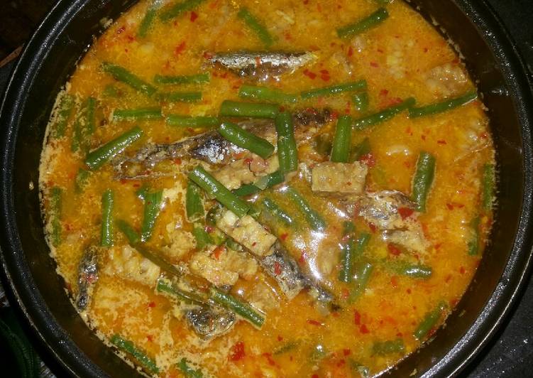 Ikan Layang tempe kacang panjang