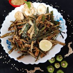 A picture of Crispy Bhindi.
