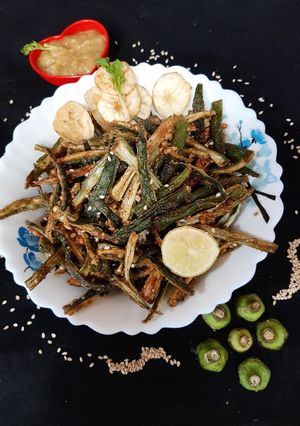 A picture of Crispy Bhindi.
