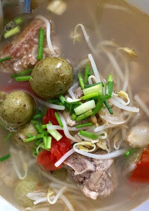 Hình của món Canh sườn sấu.