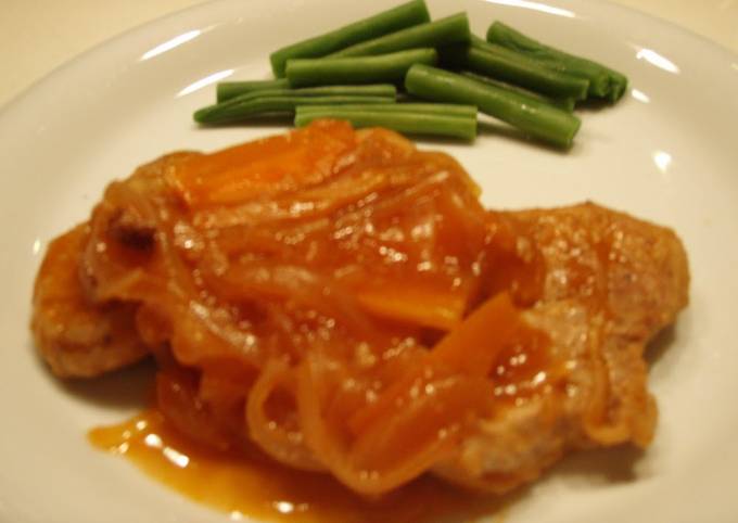 Steps to Prepare Favorite Pork Fillets with Vegetable Sauce