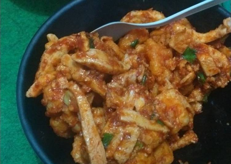 Proses Menyiapkan Basreng oseng + tahu oseng Lezat