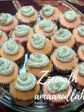 Strawberry Cupcakes with Chocolate Whipped Cream