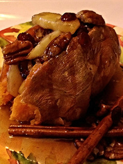 A picture of Baked Apple Sweet Potatoes.