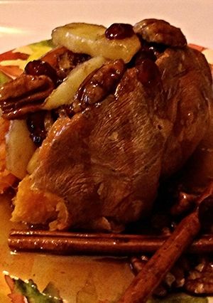 A picture of Baked Apple Sweet Potatoes.