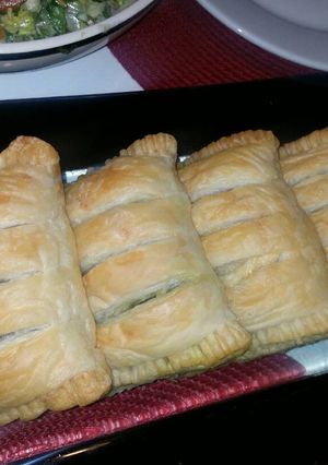 صورة لوصفة فطيرة السبانخ بسلمون