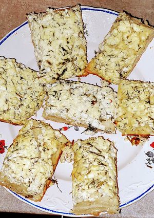 Kapros túrós lepény recept fotója