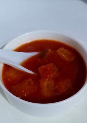 A picture of Tomato soup.