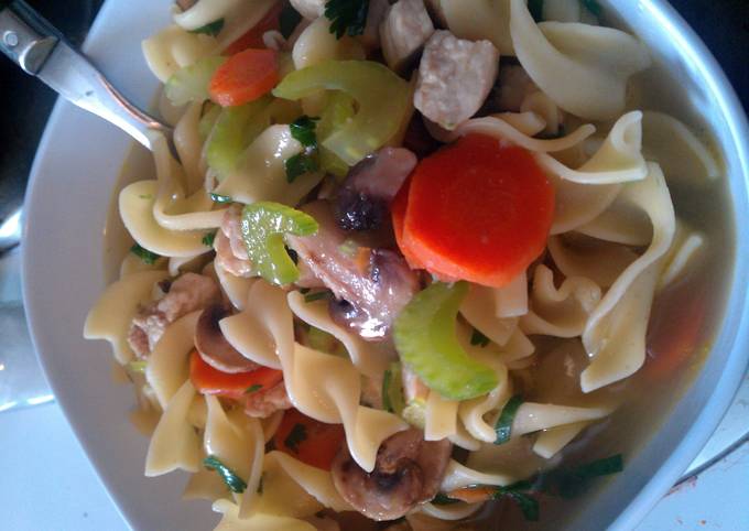 Recipe of Favorite chichen noodles soup