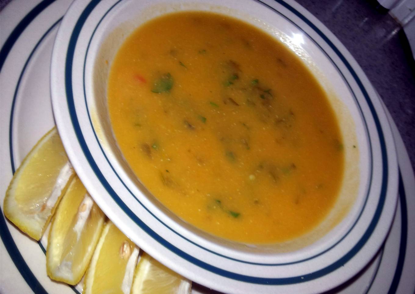 Pam's Shorba Ades (Yellow Lentil Soup)...