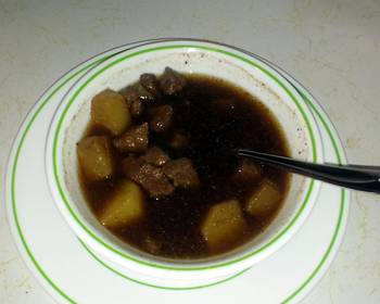 How To Cooking Recipe Beef Potato Soup Savory Delicious