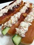 Salmon Spread In Hotdog Bun
