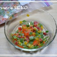 A picture of [Farmhouse Recipe] Frozen Mixed Bell Peppers.