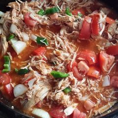 A picture of Crockpot Chicken Tinga.