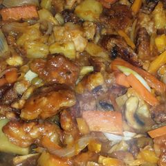 A picture of Claires Sweet n Sour Chicken.