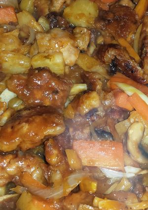 A picture of Claires Sweet n Sour Chicken.
