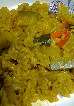 A picture of dill pickle rice.